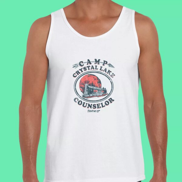 Friday the 13th Camp Counselor Crystal Lake Summer Tank Top