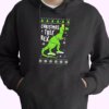 Funny Christmas Tree Rex T Rex Hoodie Xmas Outfits