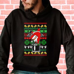 Funny Santa Claus Keg Stand Hoodie Xmas Outfits