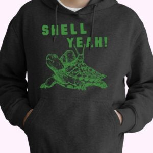 Funny Turtle Shell Yeah Tortoise 80s Oversized Hoodie.jpeg