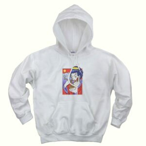 Geisha Japanese Zombie Eating Ramen Trendy Hoodie