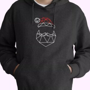 Geometric Santa Father Hoodie Xmas Outfits