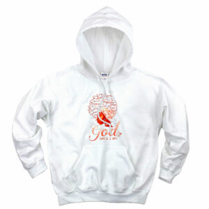 God Says I Am Black History Aesthetic Graphic Hoodie