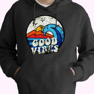Good Vibes Wave Cute Hoodie
