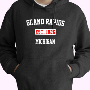 Grand Rapids Est 1826 Michigan Vintage Hoodie