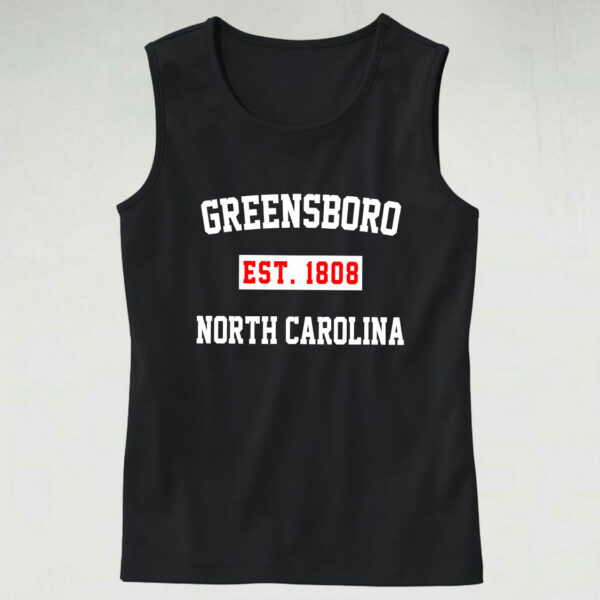Greensboro Est 1808 North Carolina Tank Top