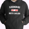 Greensboro Est 1808 North Carolina Vintage Hoodie