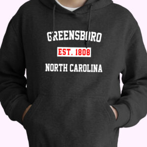 Greensboro Est 1808 North Carolina Vintage Hoodie