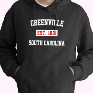 Greenville Est 1831 South Carolina Vintage Hoodie 4