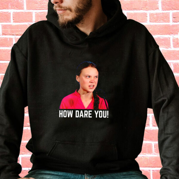 Greta Thunberg How Dare You Funny Hoodie Streetwear