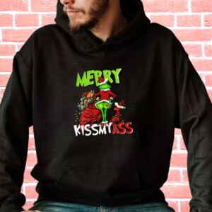 Grinch Merry Kiss My Ass Hoodie Xmas Outfits