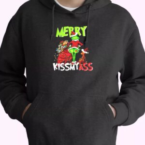 Grinch Merry Kiss My Ass Hoodie Xmas Outfits 4