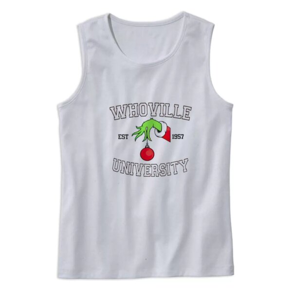 Grinch Whoville University Est 1957 Gym Christmas Tank Top