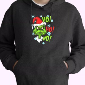 Grinch mashup santa ho ho ho Hoodie Xmas Outfits