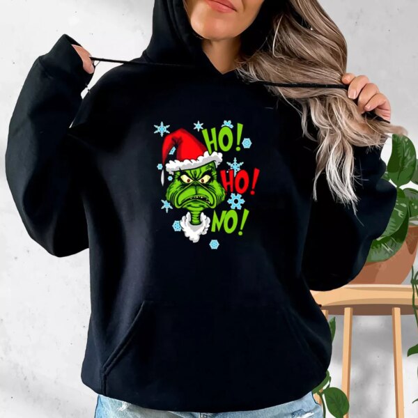 Grinch mashup santa ho ho ho Hoodie Xmas Outfits