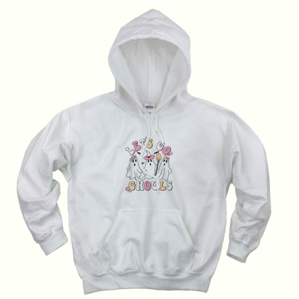 Groovy Let’s Go Ghouls Halloween Ghost Trendy Hoodie