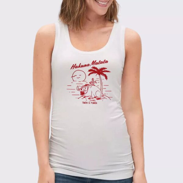 Hakuna Matata Timon and Pumba Beach Vacay Summer Tank Top