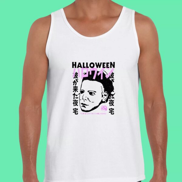 Halloween Japanese Movie Poster Michael Myers Summer Tank Top