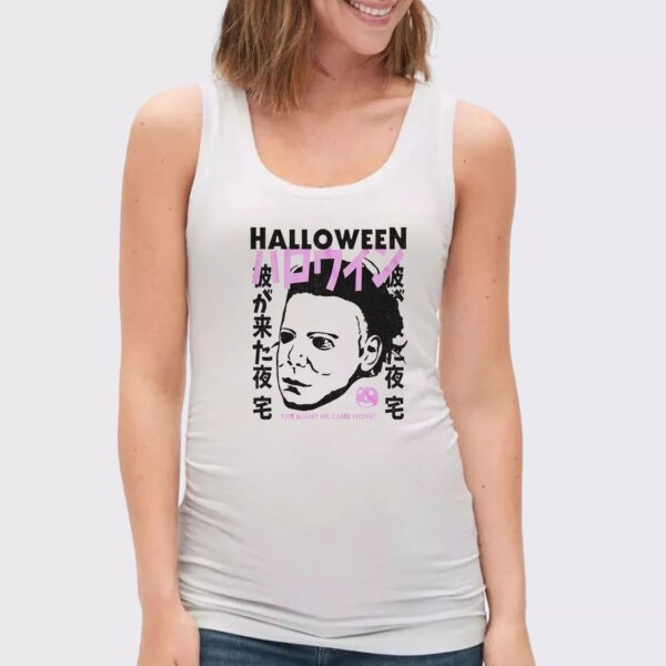 Halloween Japanese Movie Poster Michael Myers Summer Tank Top
