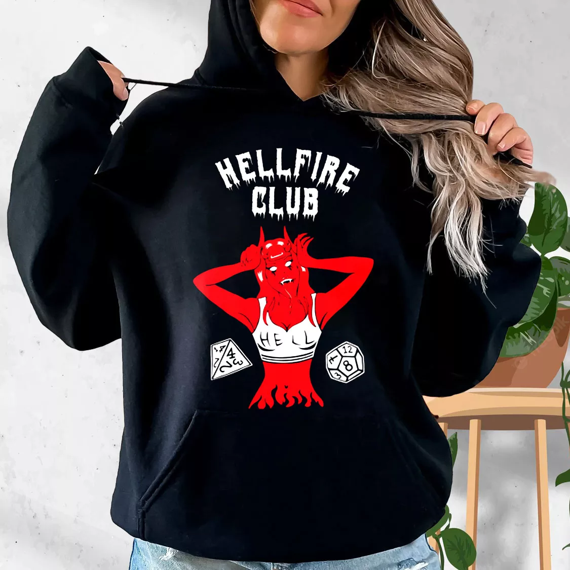 Hellfire Club Devil Stranger Things Trendy Hoodie Hellfire Club Devil Stranger Things Trendy Hoodie