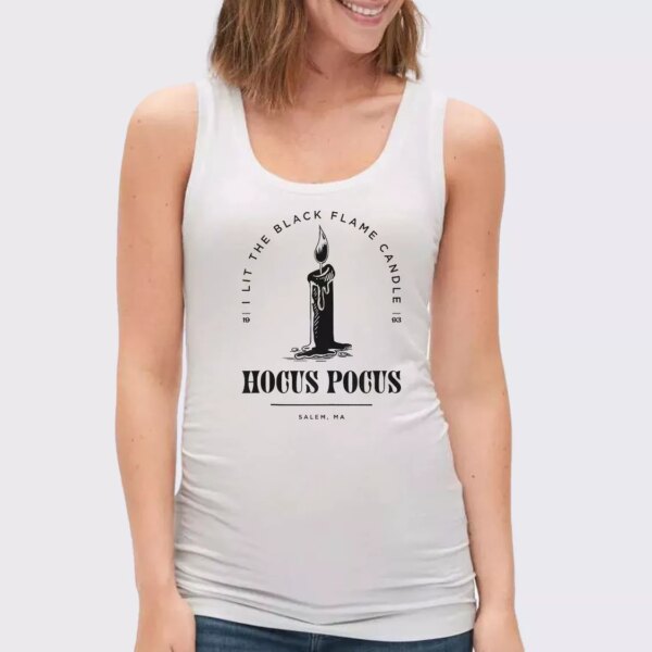 Hocus Pocus I Lit The Black Flame Candle Summer Tank Top