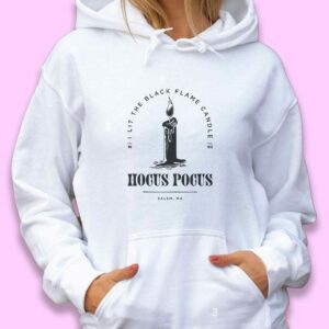 Hocus Pocus I Lit The Black Flame Candle Trendy Hoodie