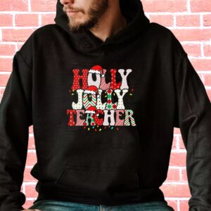 Holly N Jolly Teacher Santa Hoodie Xmas Outfits