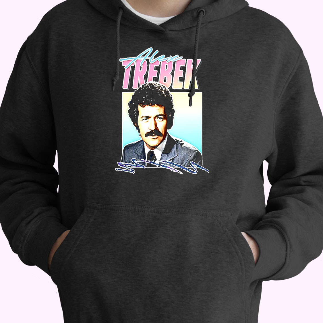 Hoodie Alex Trebek Aesthetic Retro 90s Style Hoodie Alex Trebek Aesthetic Retro 90s Style