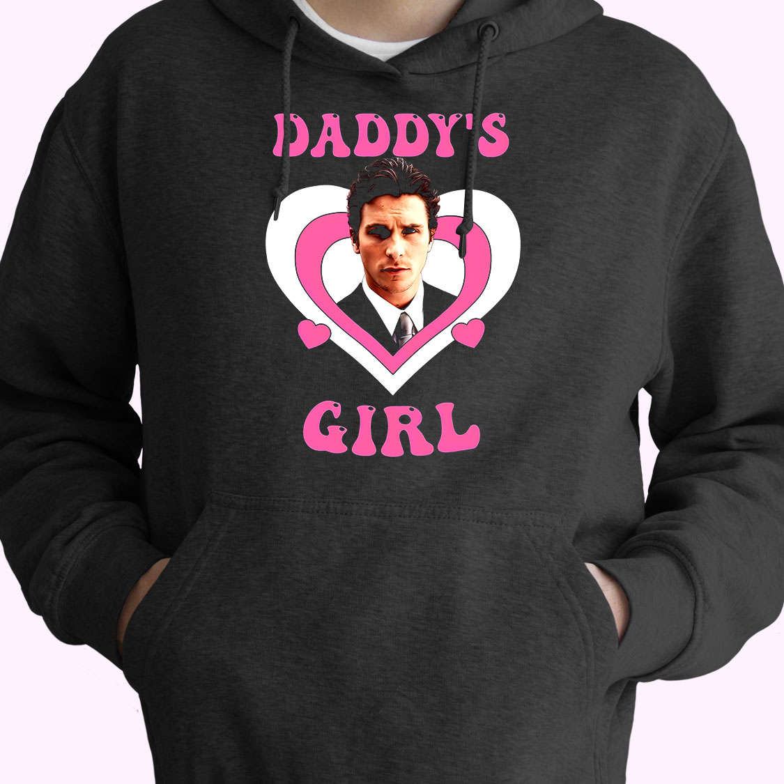 Hoodie Daddy's Girl Christian Bale 90s Style Hoodie Daddy's Girl Christian Bale 90s Style