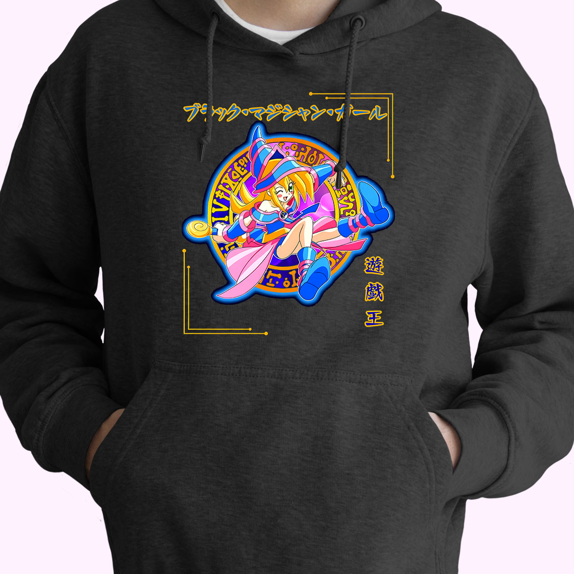 Hoodie Dark Magician Girl 90s Style Hoodie Dark Magician Girl 90s Style