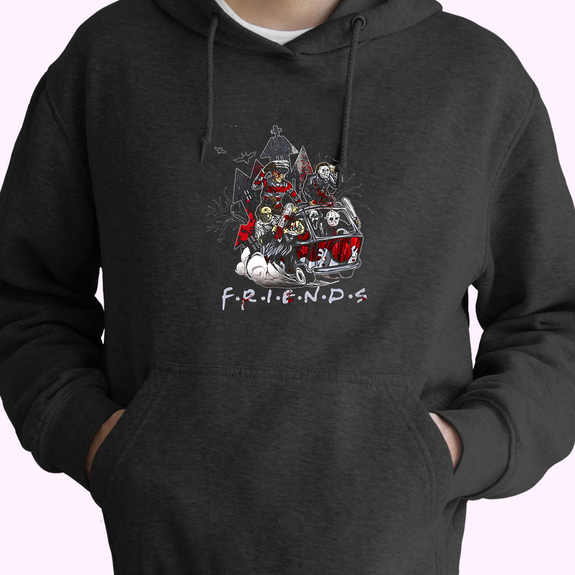 Hoodie Halloween Nightmare And Friends 90s Style Hoodie Halloween Nightmare And Friends 90s Style
