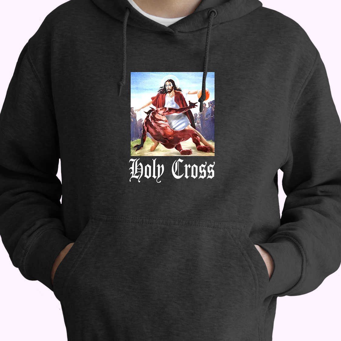 Hoodie Not Today Satan Jesus 90s Style Hoodie Not Today Satan Jesus 90s Style