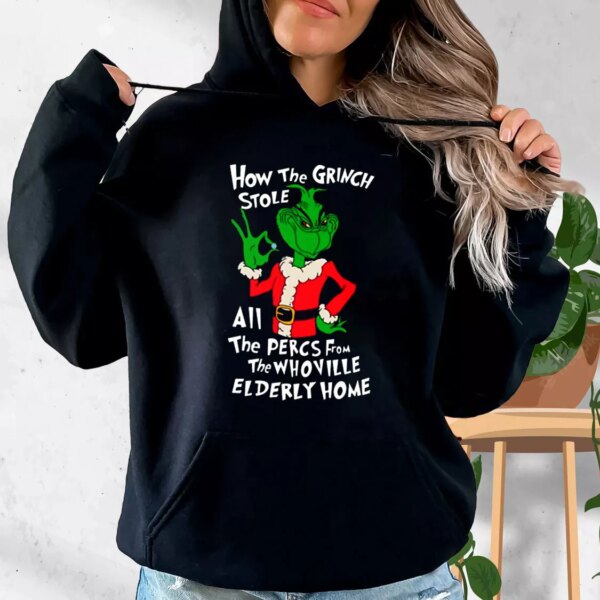 How The Grinch Stole All The Perces Shirt Hoodie Xmas Outfits