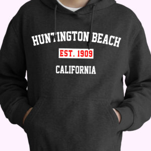 Huntington Beach Est 1909 California Vintage Hoodie