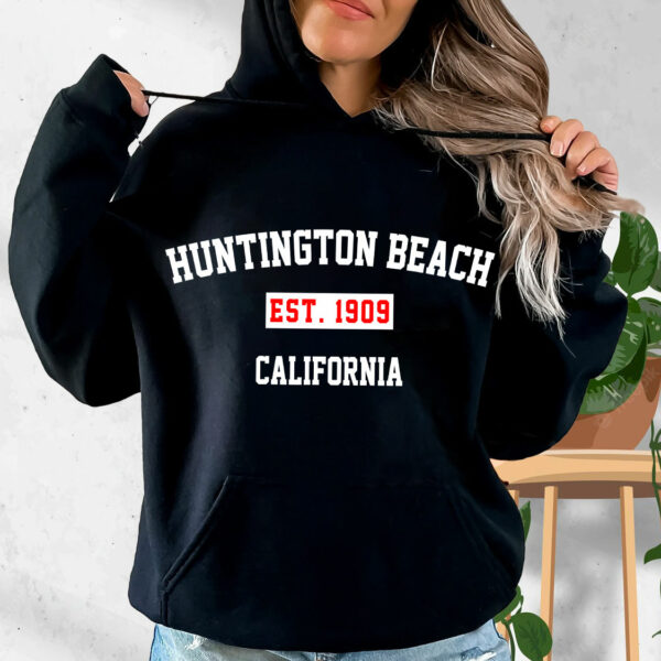 Huntington Beach Est 1909 California Vintage Hoodie