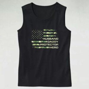 Husband Daddy Protector Hero Army Tank Top 4