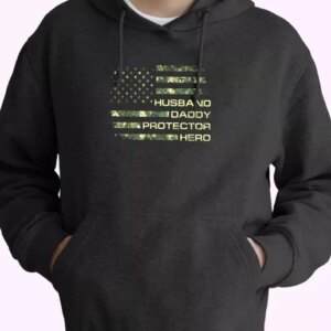 Husband Daddy Protector Hero Old Hoodie Veterans Day 4