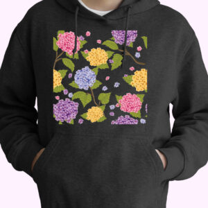 Hydrangea Flower 80s Oversized Hoodie.jpeg