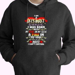 I Am A December Woman 70s Basic Hoodie