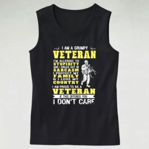 I Am A Grumpy Veteran Proud To Be Veteran Army Tank Top 4