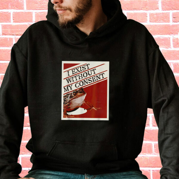 I Exist Without My Consent Frog Funny Hoodie Streetwear