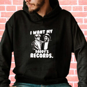 I Want My Daddy Records Vintage Hoodie 3