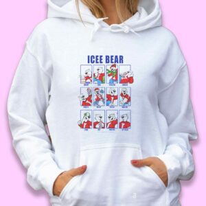 ICEE Bear Emotions Face Trendy Hoodie