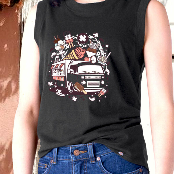 Ice Cream Van Graphic Tank Top