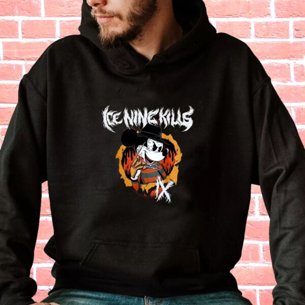 Ice Nine Kills Freddy Krueger Mickey Mouse On Sale Classic Hoodie Streetwear