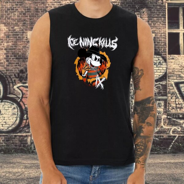 Ice Nine Kills Freddy Krueger Mickey Mouse On Sale Classic Tank Top Style