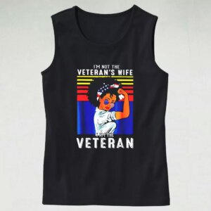 I’m Not The Veteran’s Wife American Flag Army Tank Top