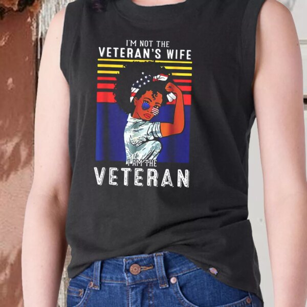 I’m Not The Veteran’s Wife American Flag Army Tank Top