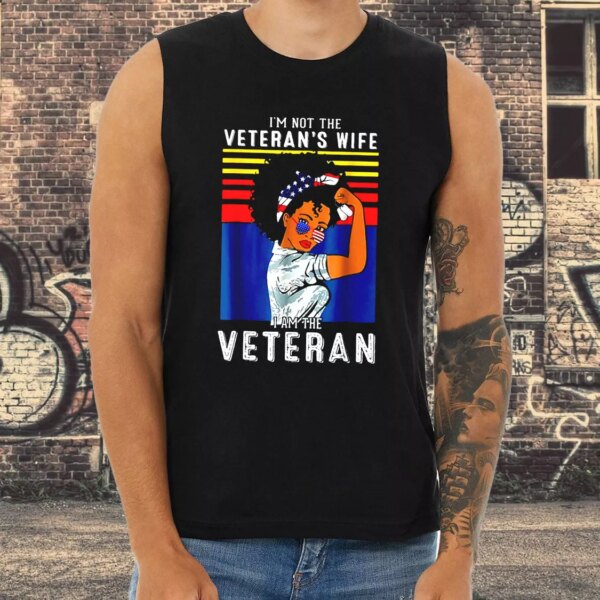 I’m Not The Veteran’s Wife American Flag Army Tank Top