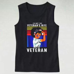 Im Not The Veterans Wife American Flag Army Tank Top 4